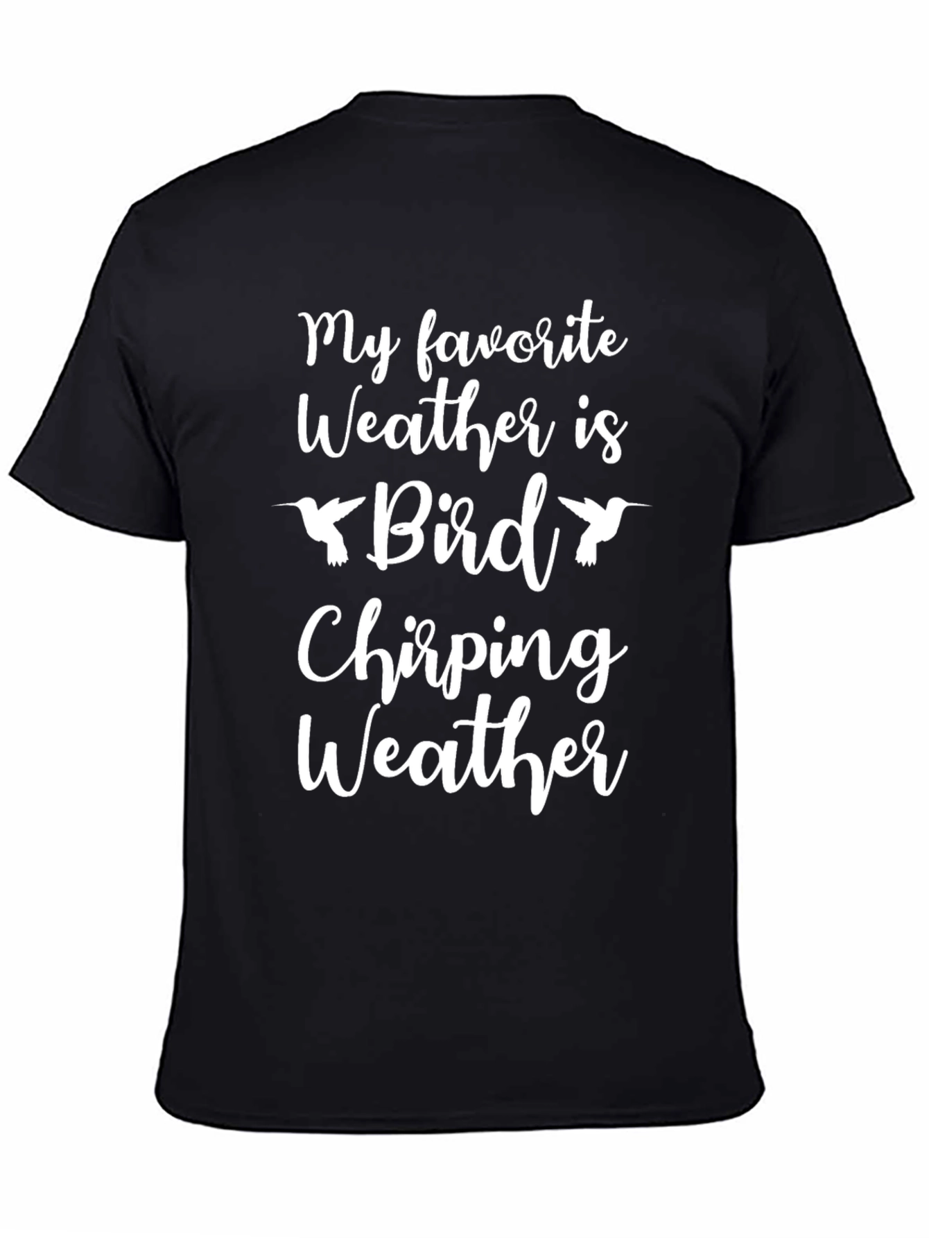 Bird Chirping Weather Graphic T-Shirt