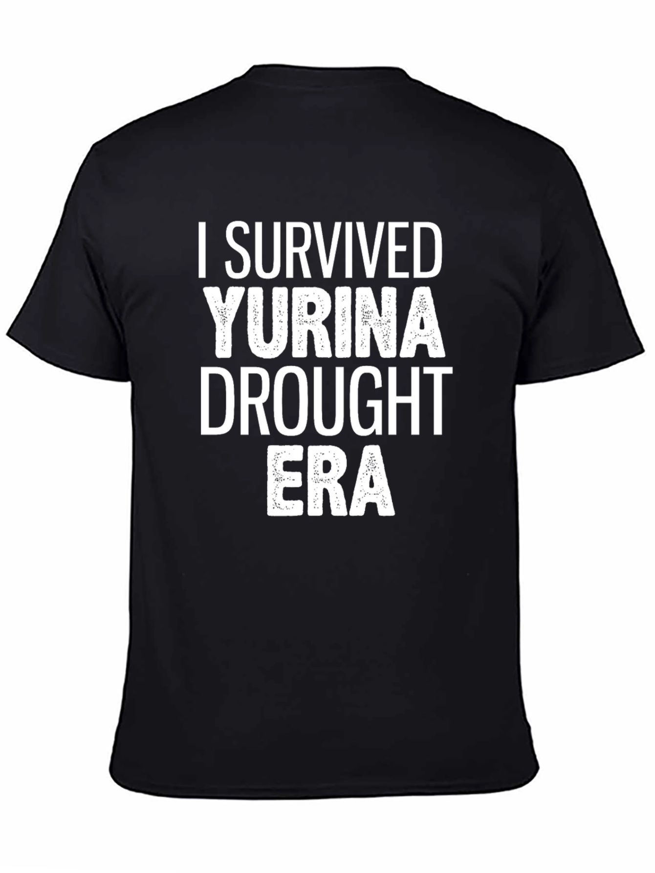 I Survived Yurina Drought Era Black Tee
