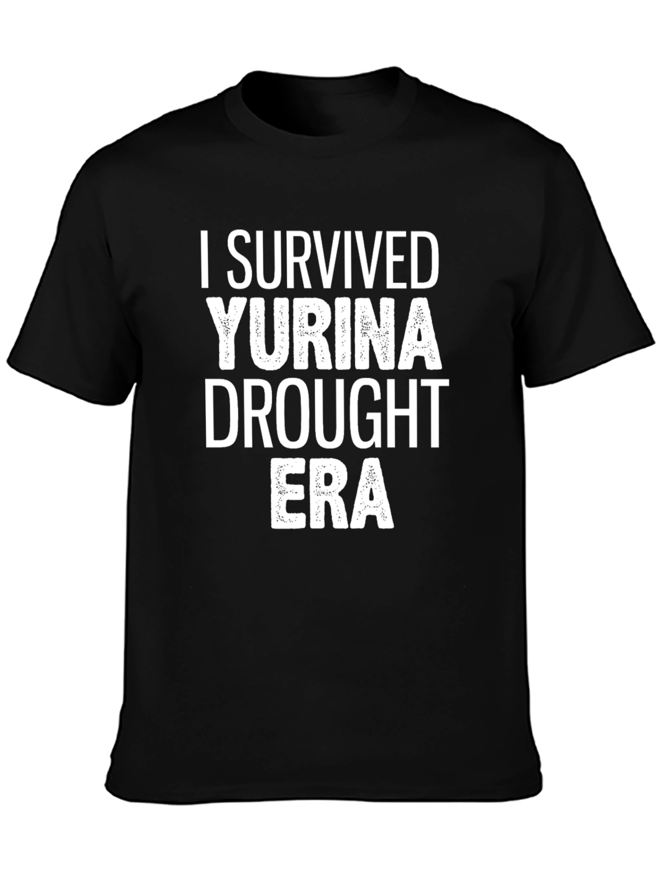 I Survived Yurina Drought Era Black Tee