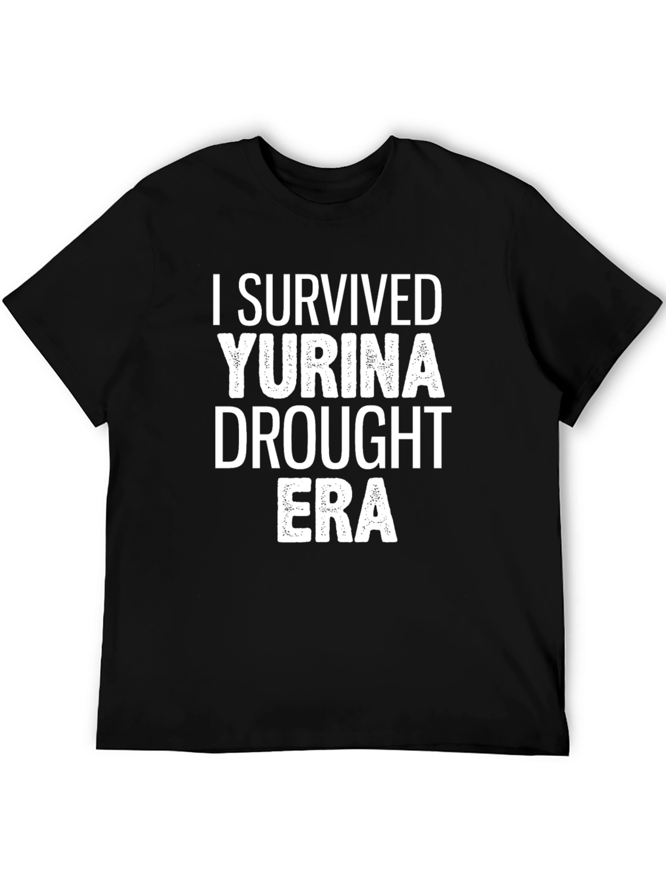 I Survived Yurina Drought Era Black Tee