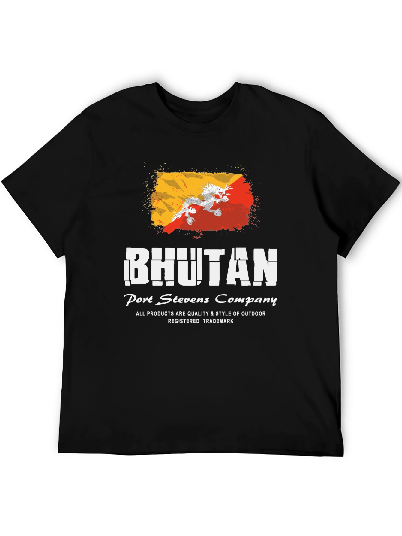 Bhutan Flag T-Shirt - Port Stevens Company