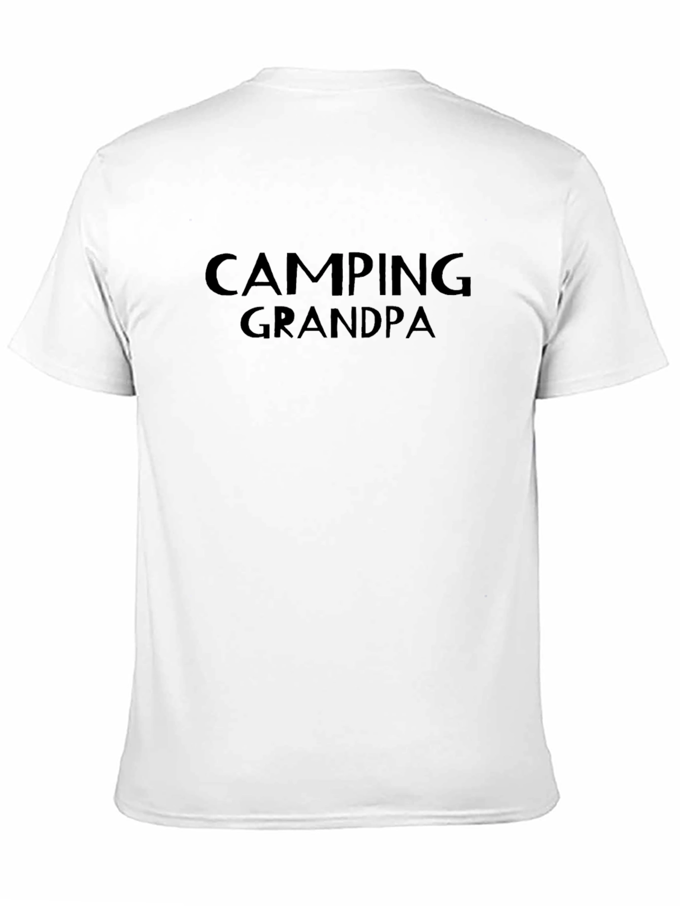 Camping Grandpa T-Shirt - Black Graphic Tee