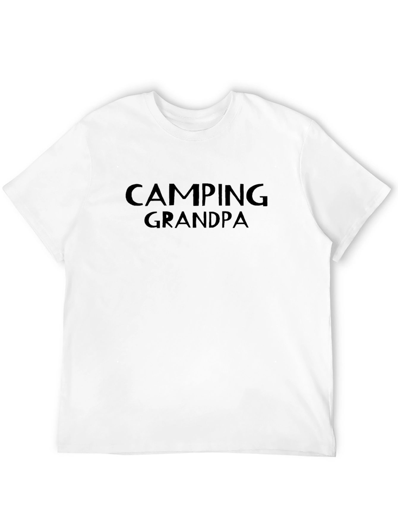 Camping Grandpa T-Shirt - Black Graphic Tee