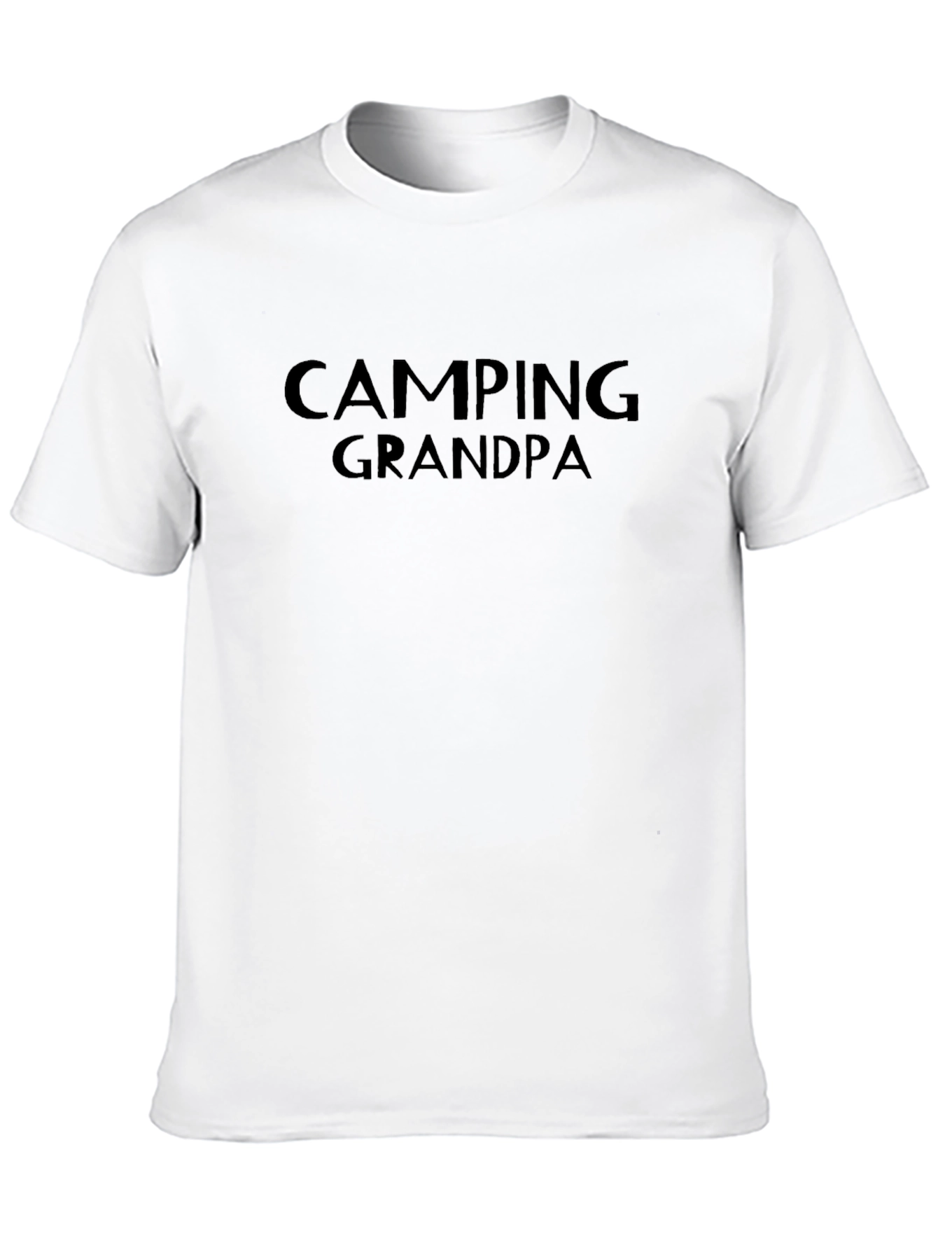 Camping Grandpa T-Shirt - Black Graphic Tee