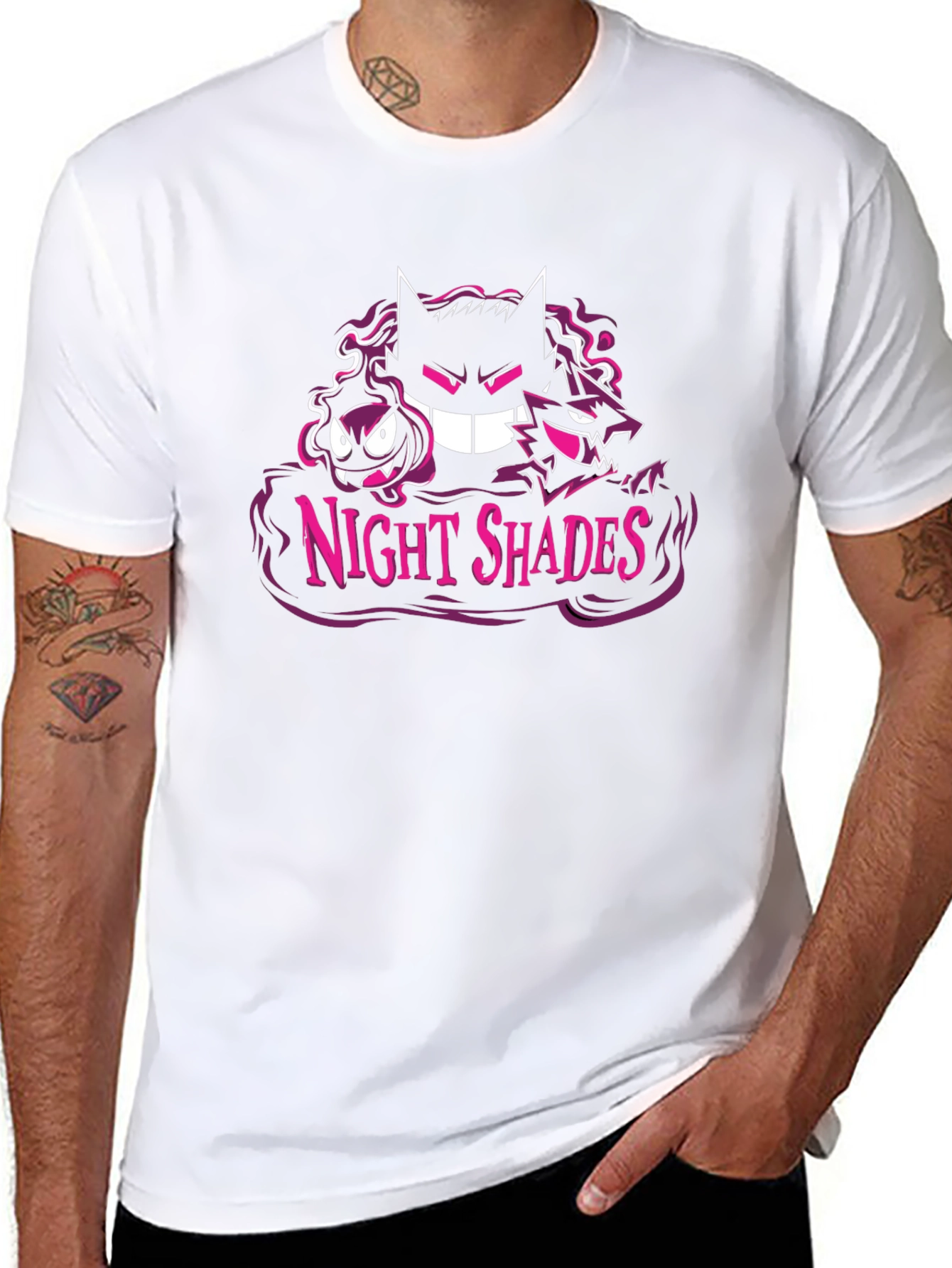 Night Shades Pokemon Graphic T-Shirt