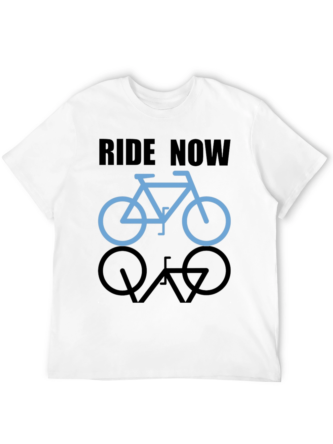Ride Now Graphic Tee - Bicycle Design