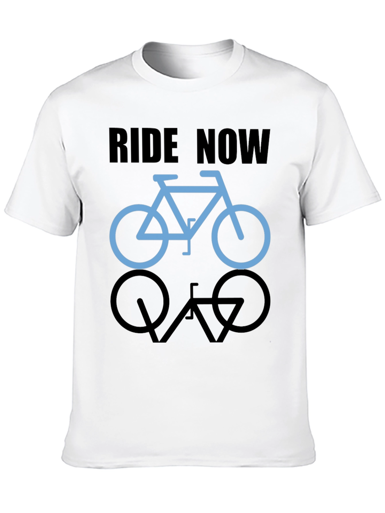 Ride Now Graphic Tee - Bicycle Design