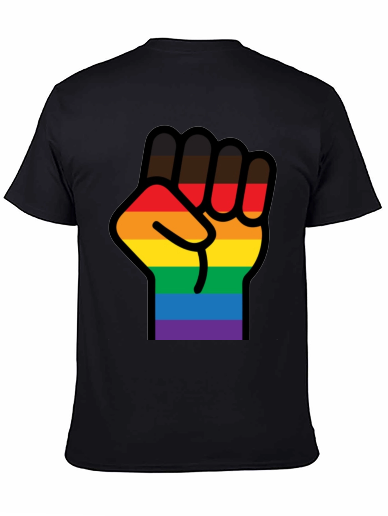 Pride Fist T-Shirt - Black LGBTQ Equality Tee