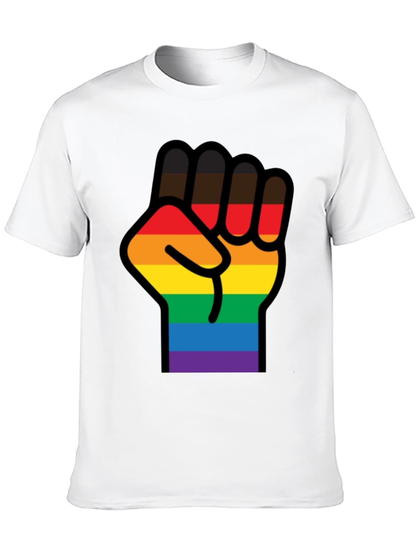 Pride Fist T-Shirt - Black LGBTQ Equality Tee