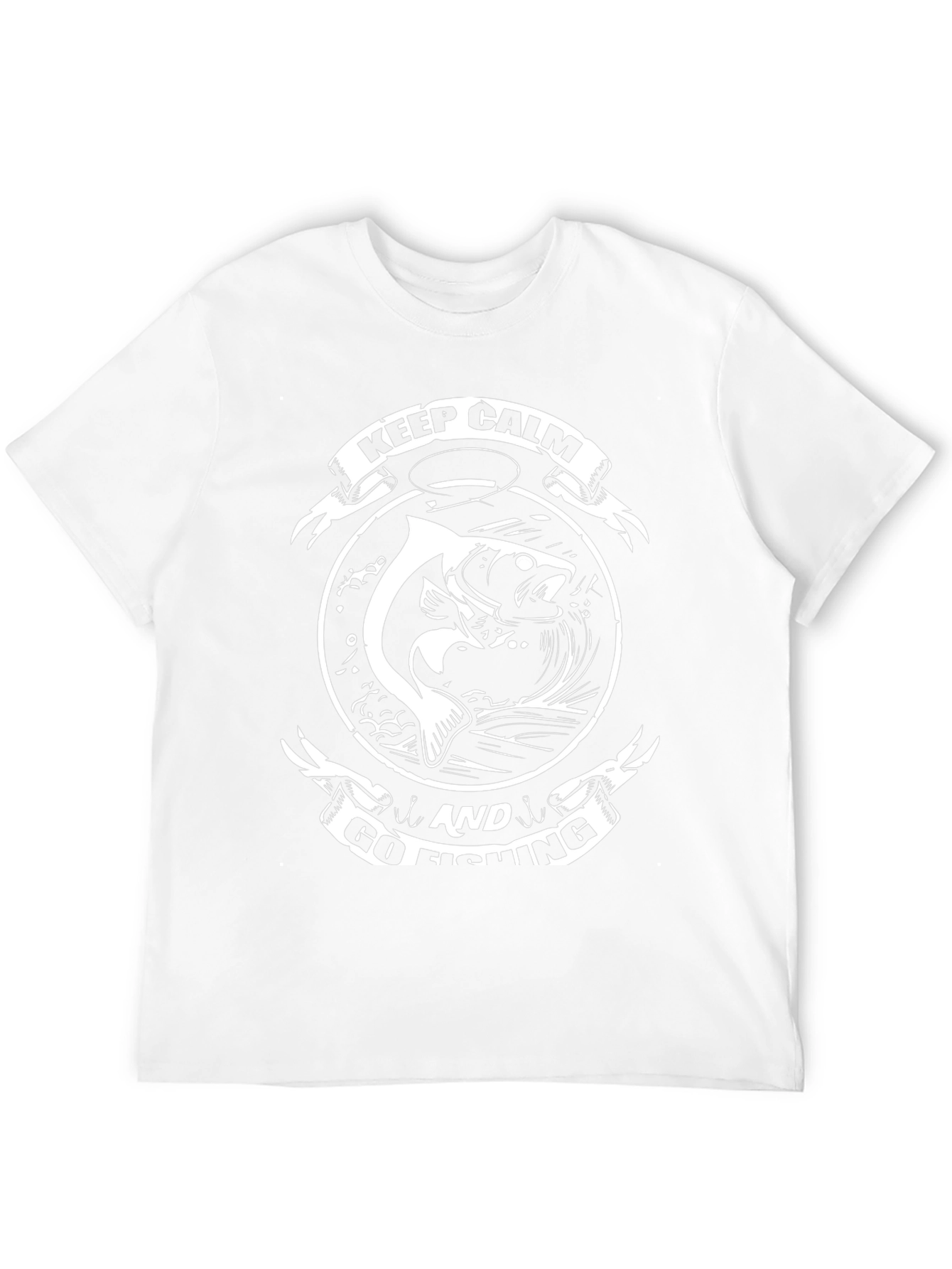 Keep Calm and Go Fishing Graphic T-Shirt