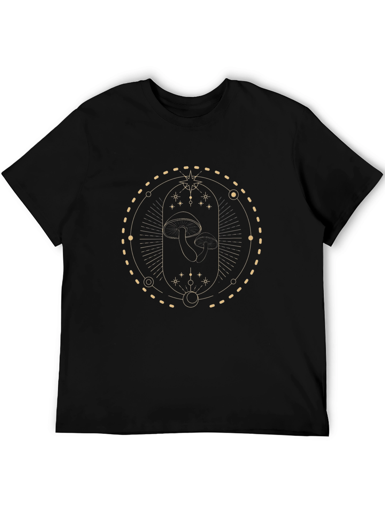 Mystic Mushroom Graphic Tee - Black