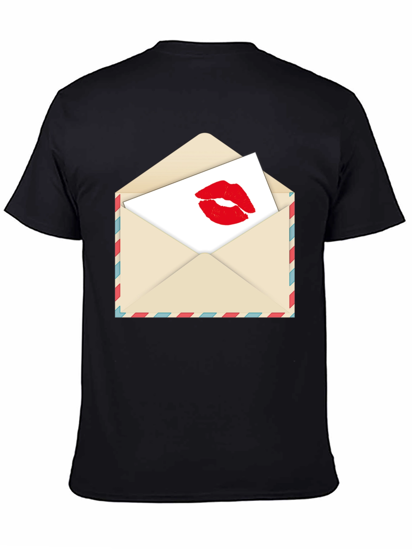 Kiss Sealed T-Shirt - Love Letter Design