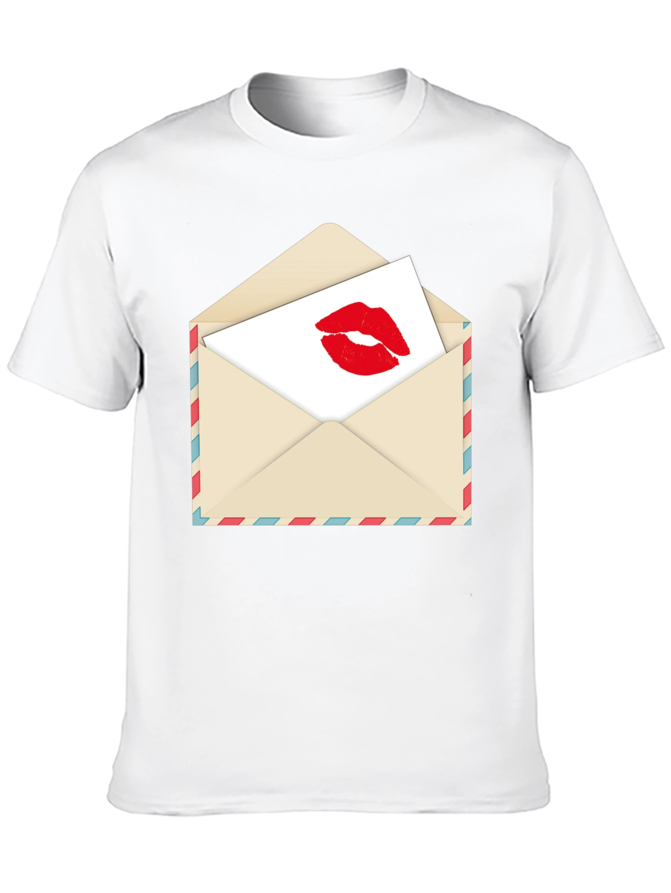Kiss Sealed T-Shirt - Love Letter Design