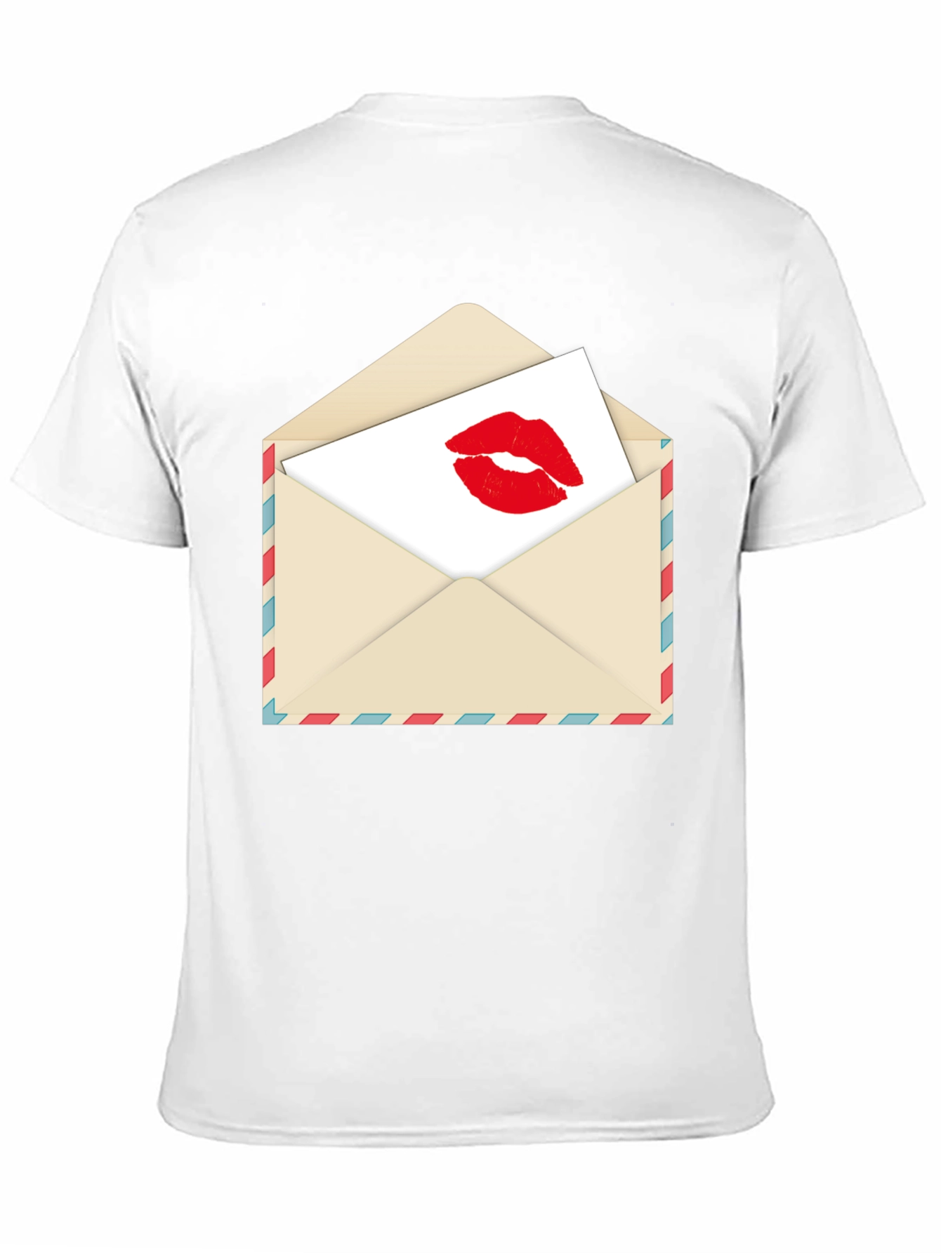 Kiss Sealed T-Shirt - Love Letter Design