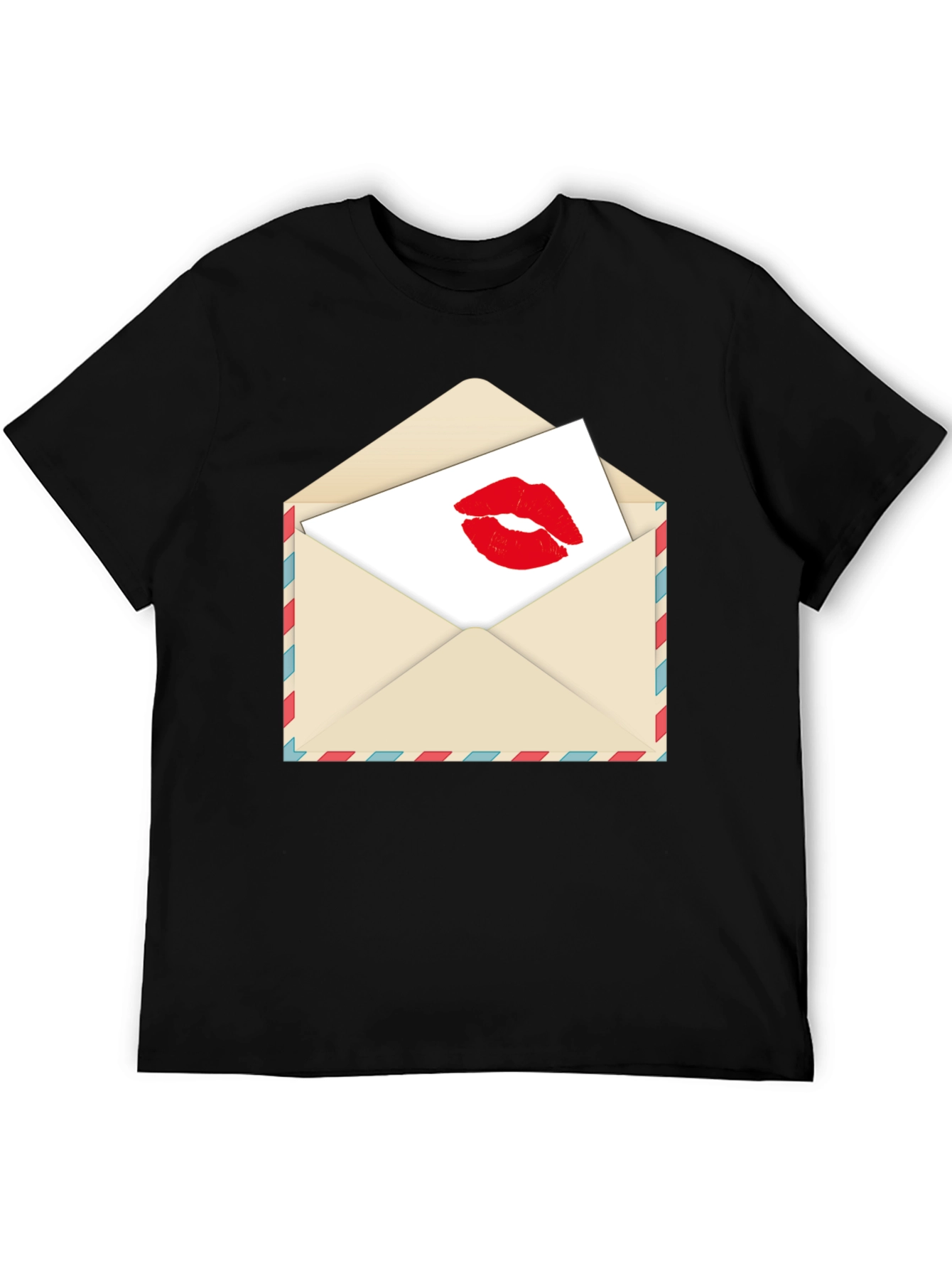 Kiss Sealed T-Shirt - Love Letter Design