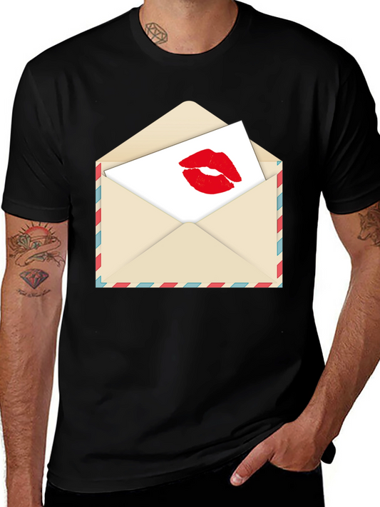Kiss Sealed T-Shirt - Love Letter Design