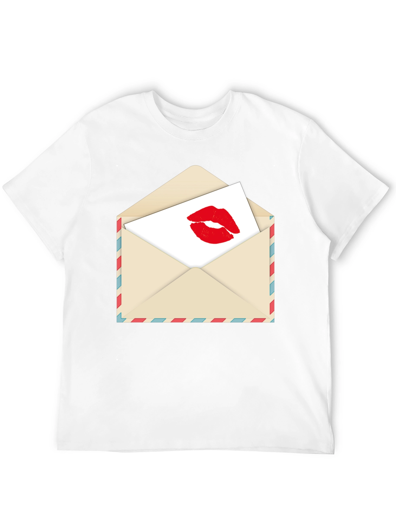 Kiss Sealed T-Shirt - Love Letter Design