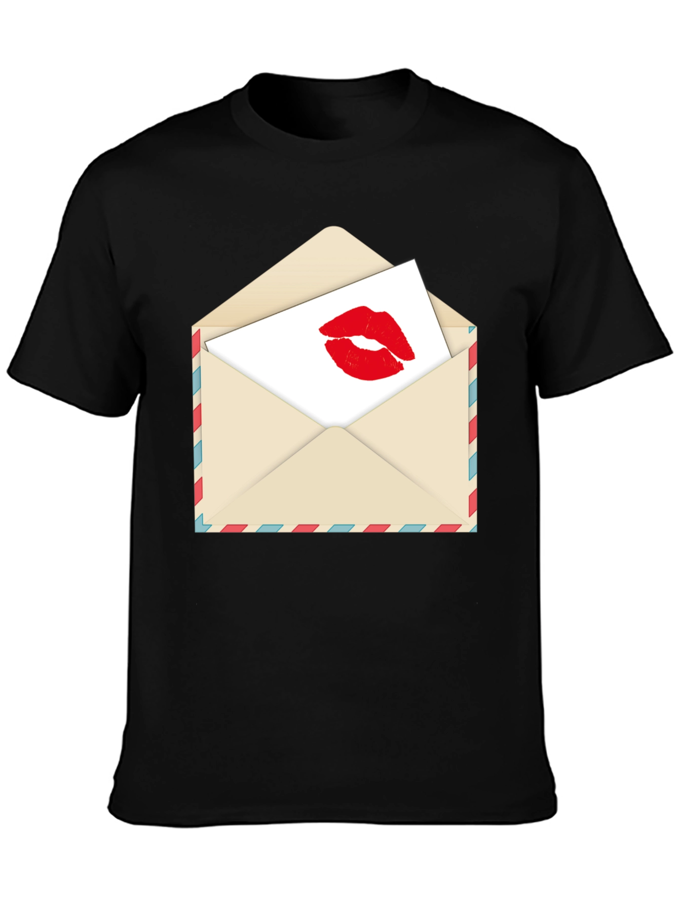 Kiss Sealed T-Shirt - Love Letter Design