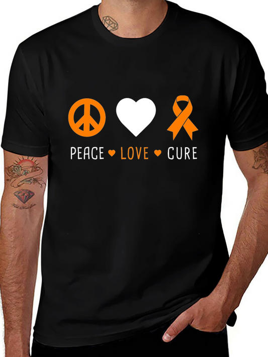 Peace Love Cure Graphic Tee