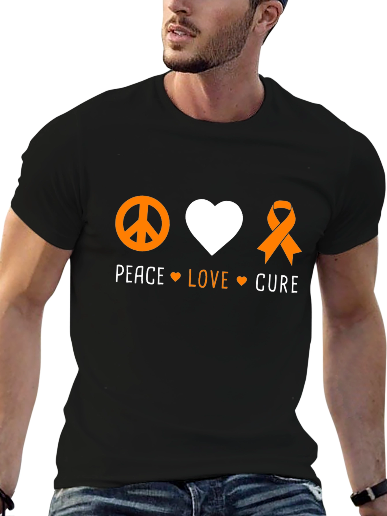 Peace Love Cure Graphic Tee
