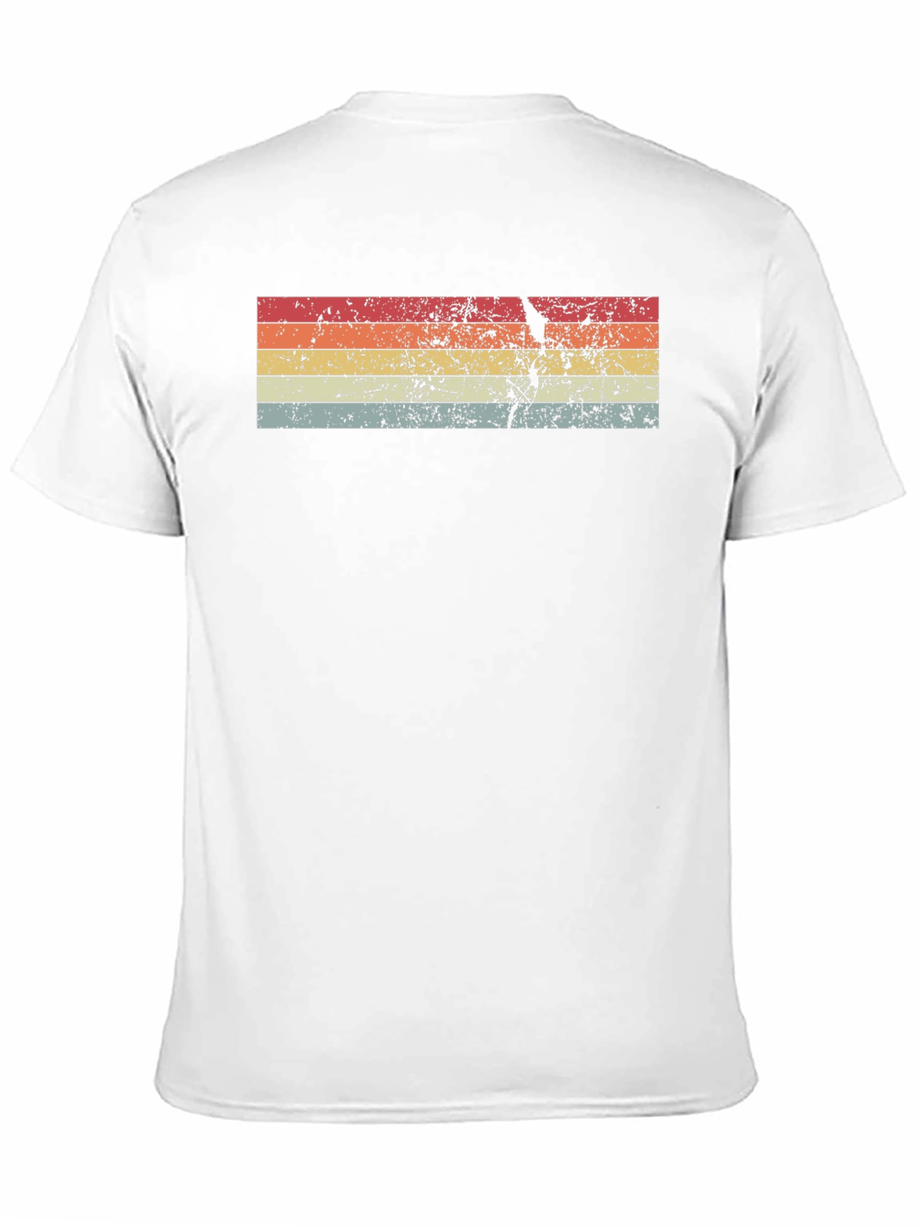 Retro Striped Graphic Tee - Black