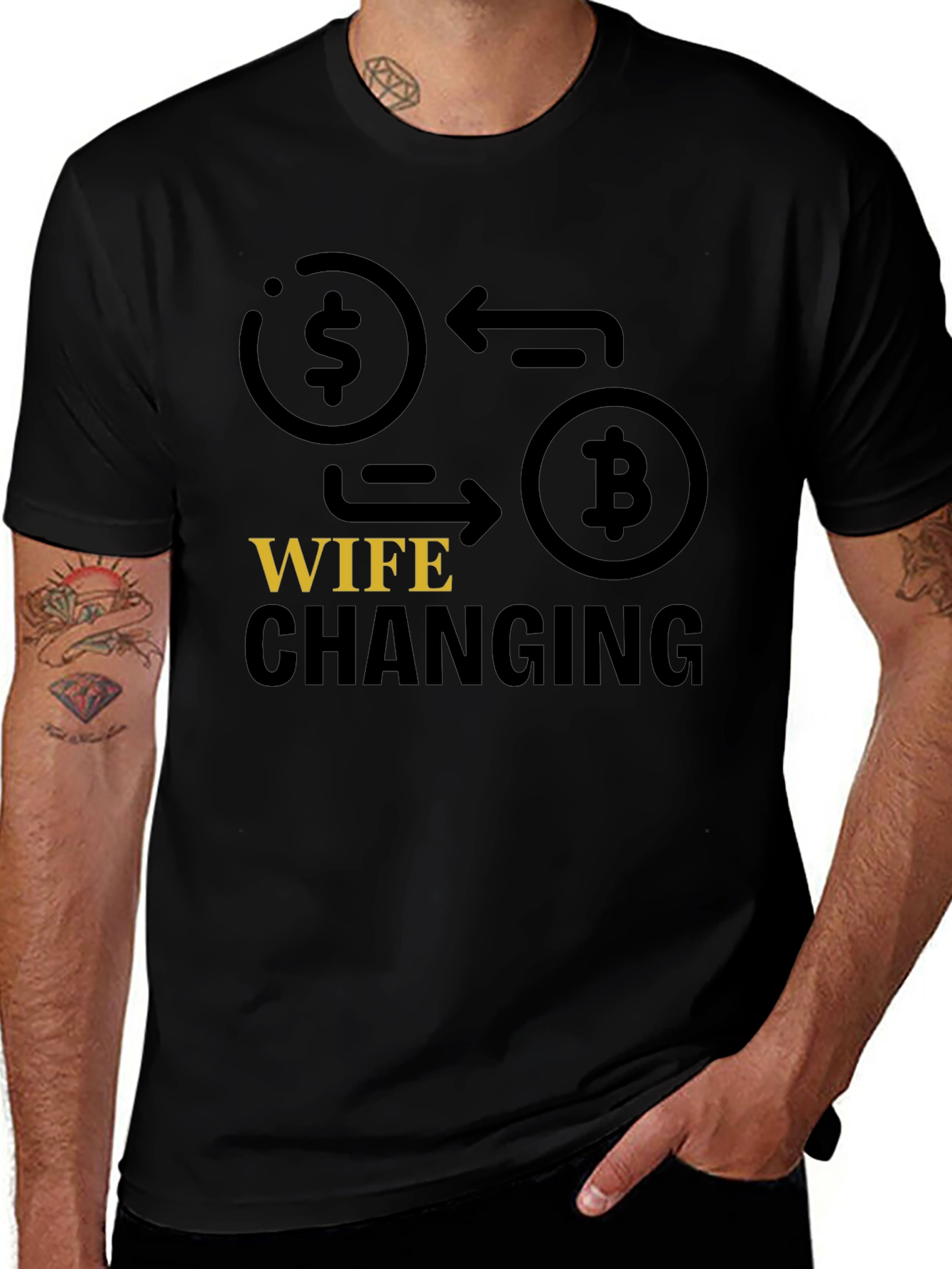 Bitcoin Wife Changing T-Shirt