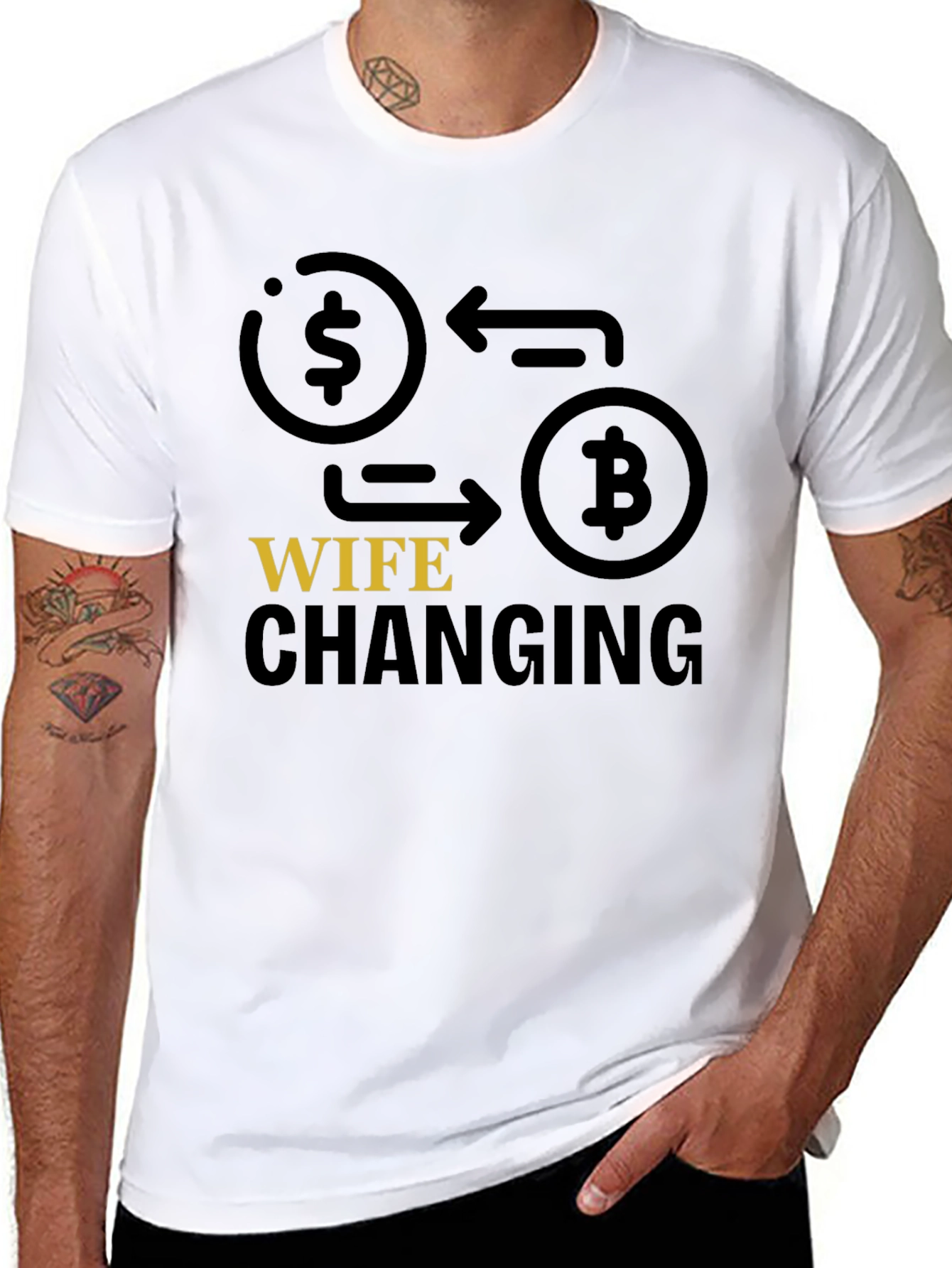 Bitcoin Wife Changing T-Shirt