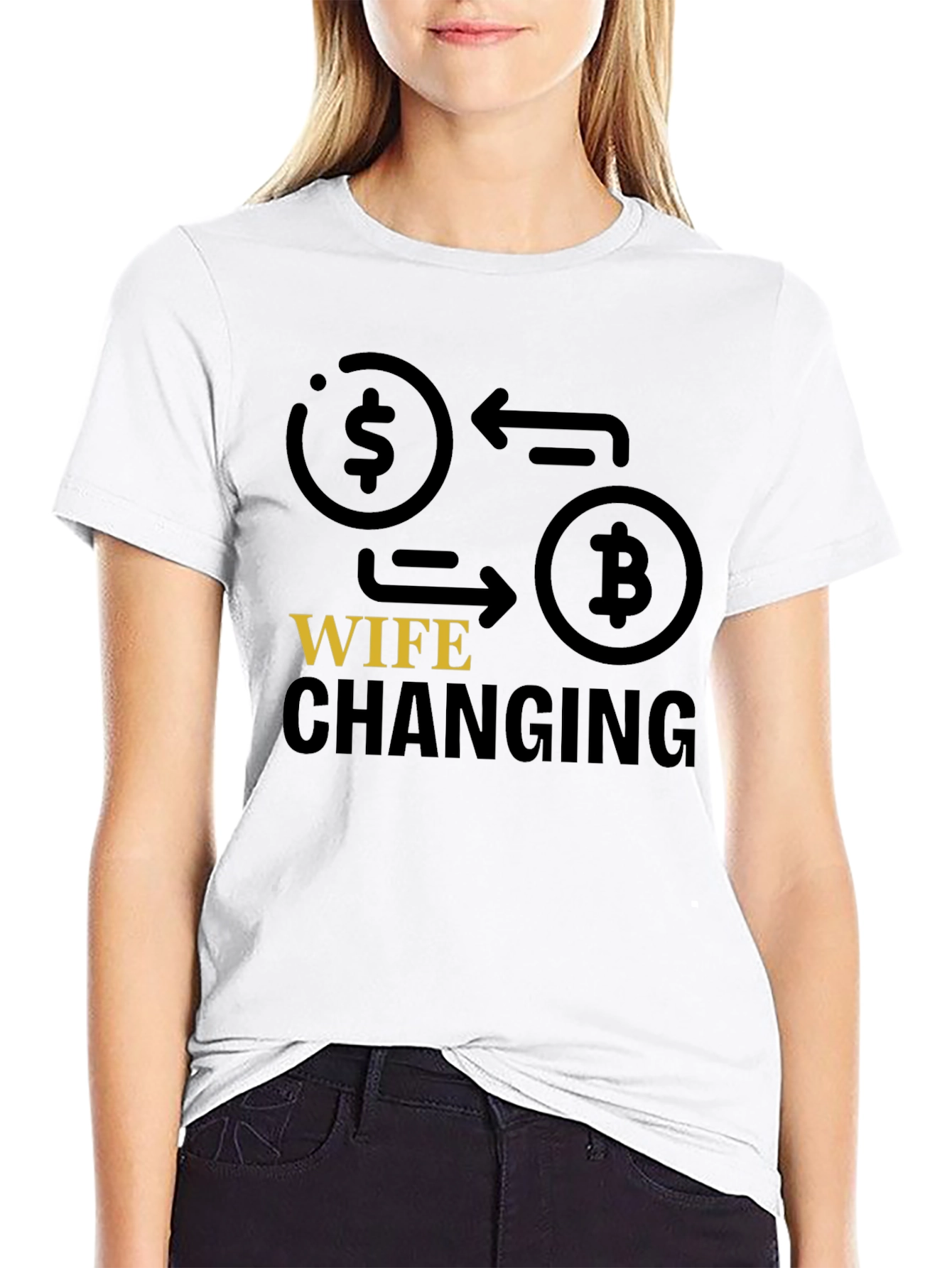 Bitcoin Wife Changing T-Shirt