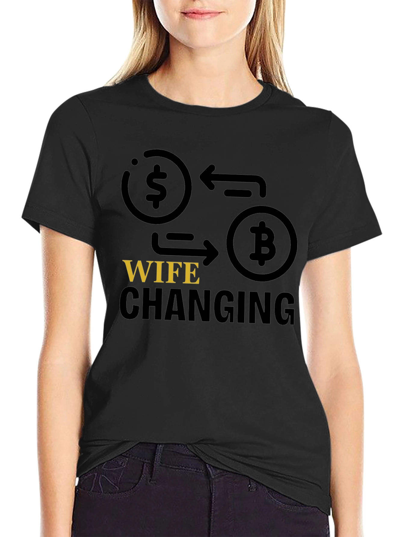 Bitcoin Wife Changing T-Shirt