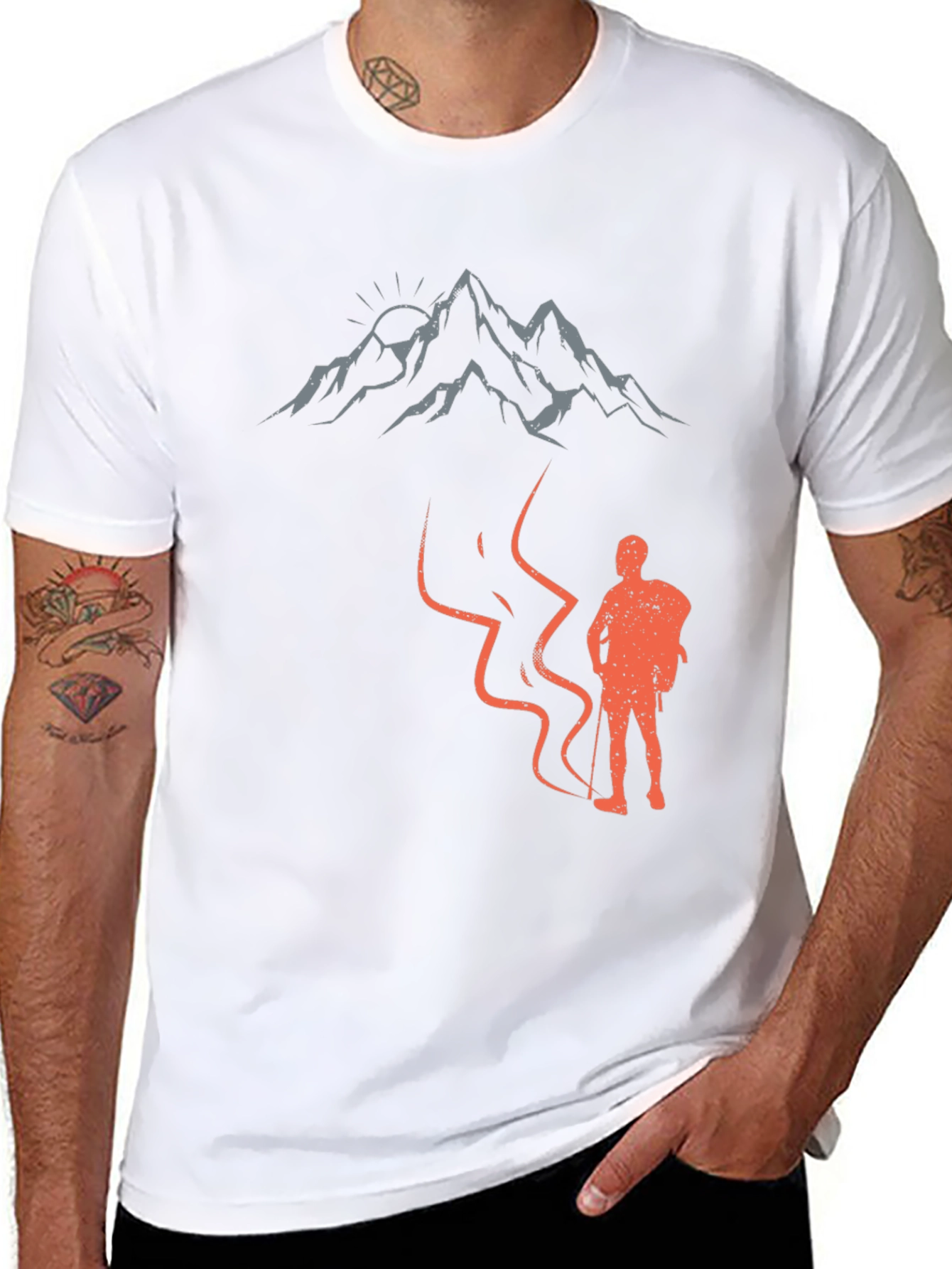 Mountain Hiker Graphic Tee - Adventure Awaits
