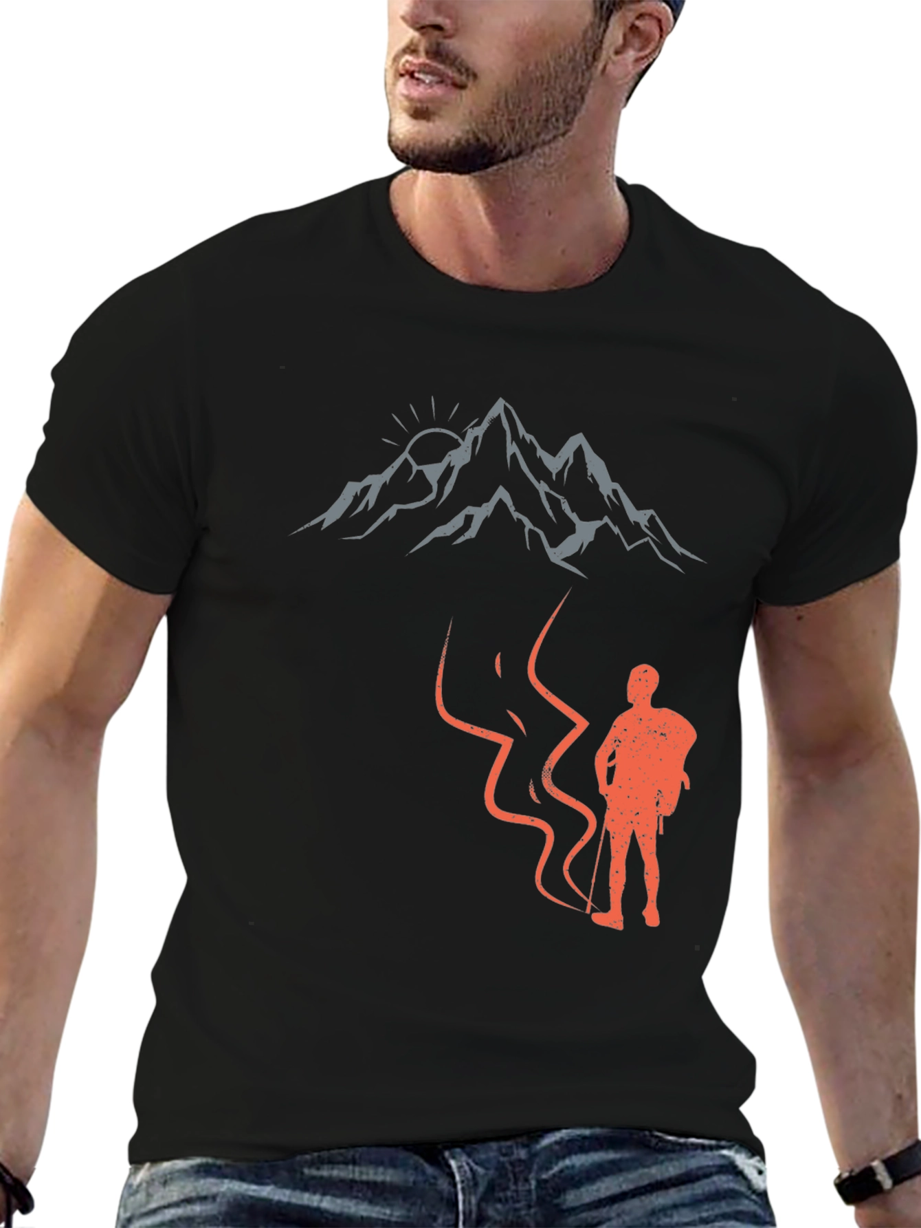 Mountain Hiker Graphic Tee - Adventure Awaits