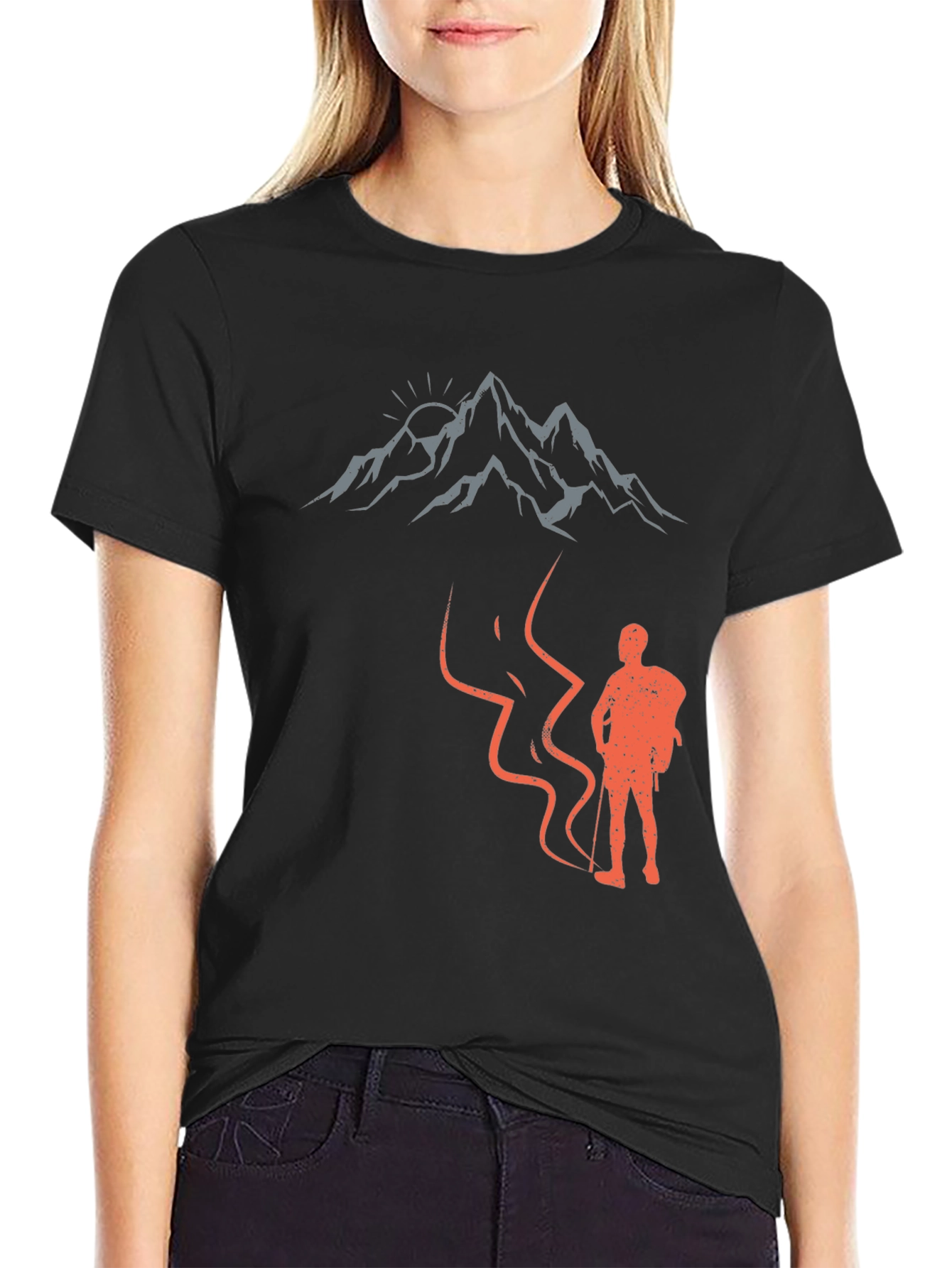 Mountain Hiker Graphic Tee - Adventure Awaits