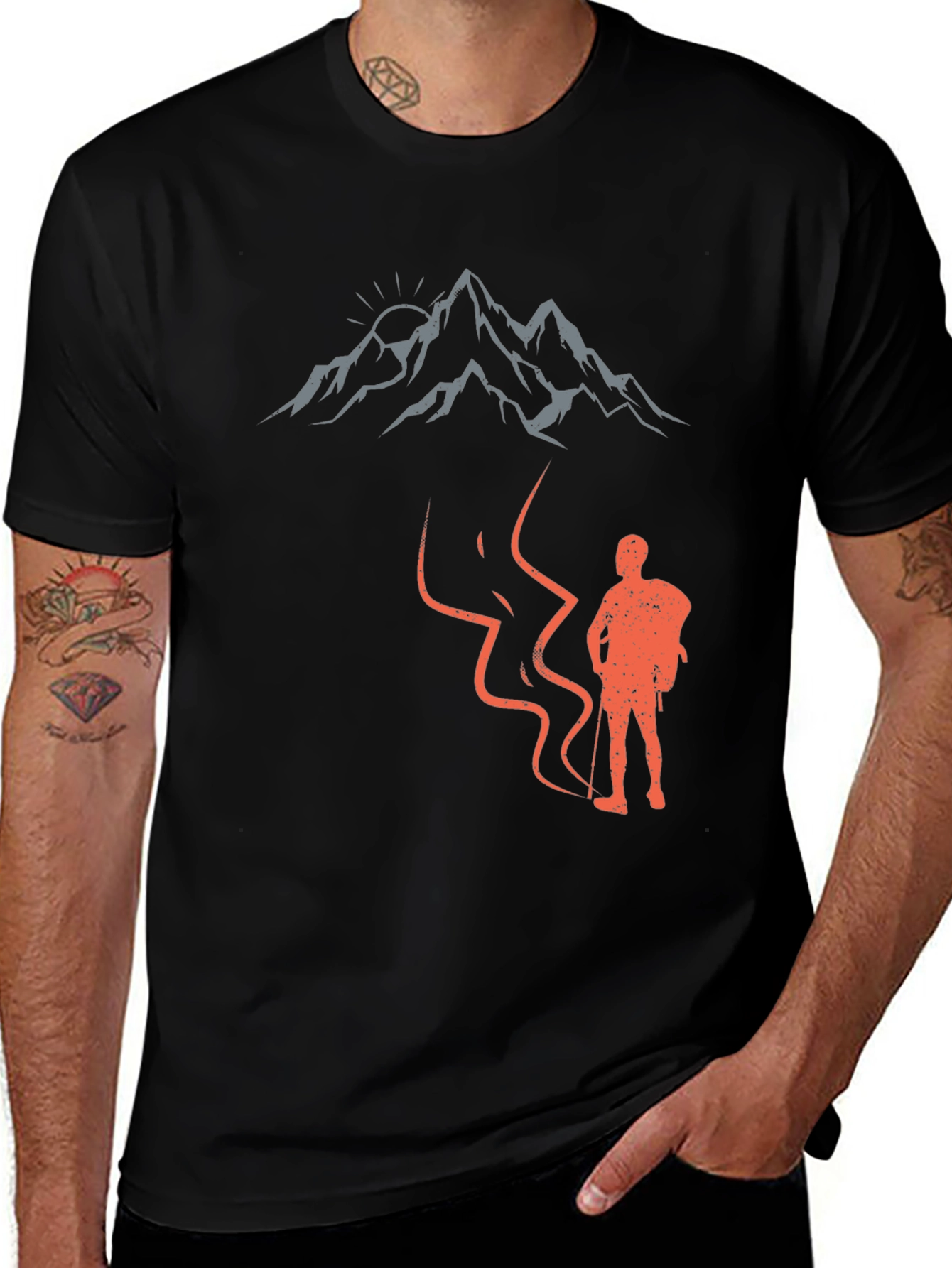 Mountain Hiker Graphic Tee - Adventure Awaits
