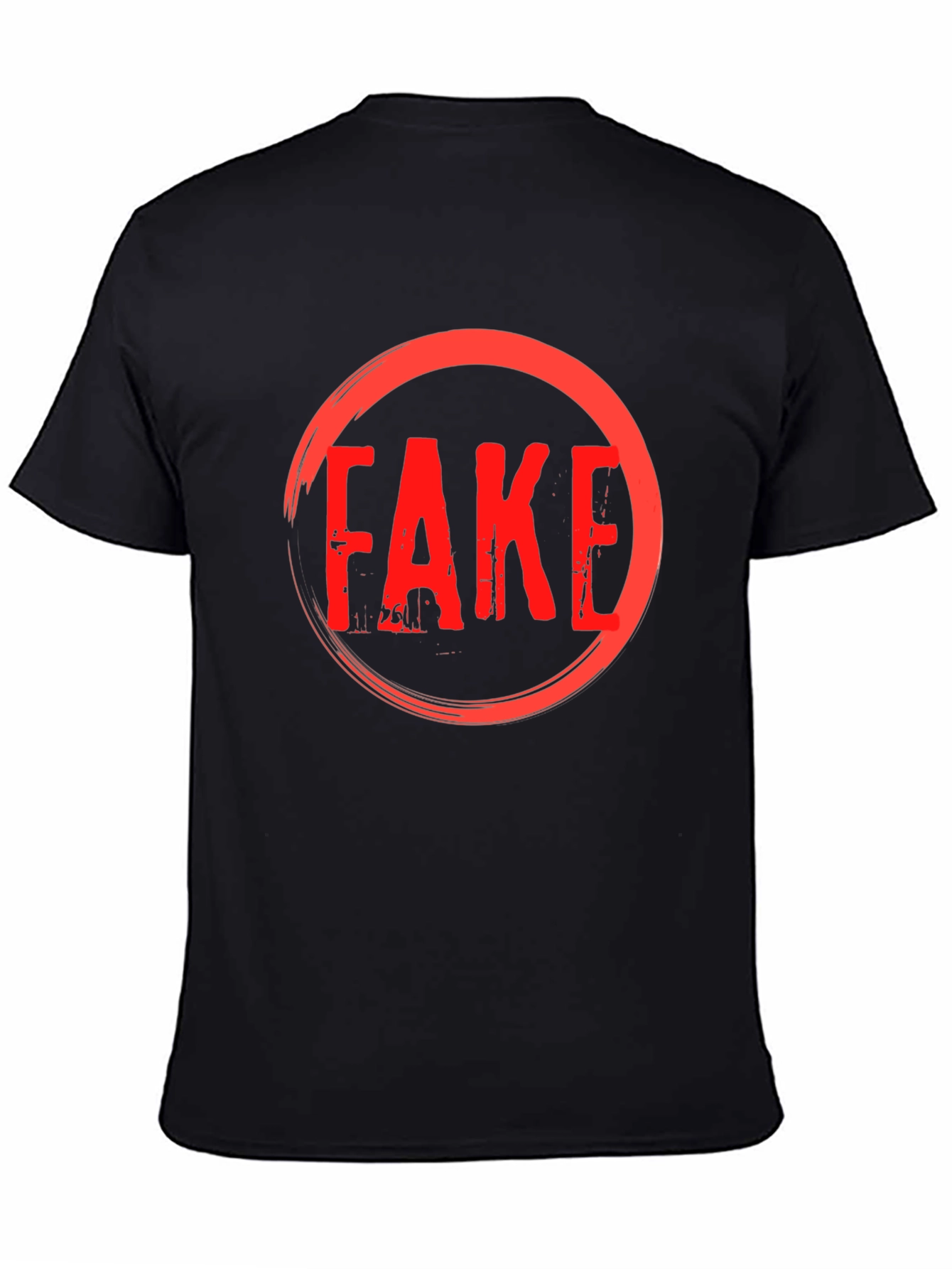 Fake Graphic T-Shirt - Anti Trend Statement Tee