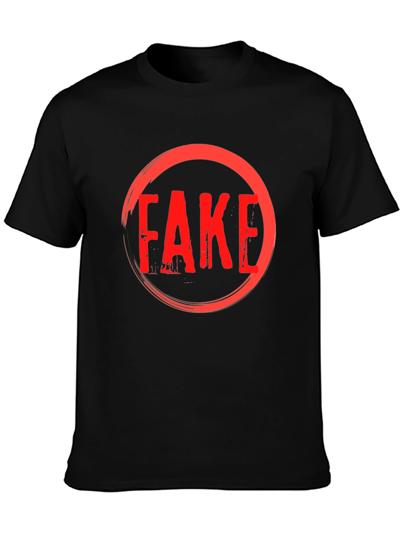 Fake Graphic T-Shirt - Anti Trend Statement Tee