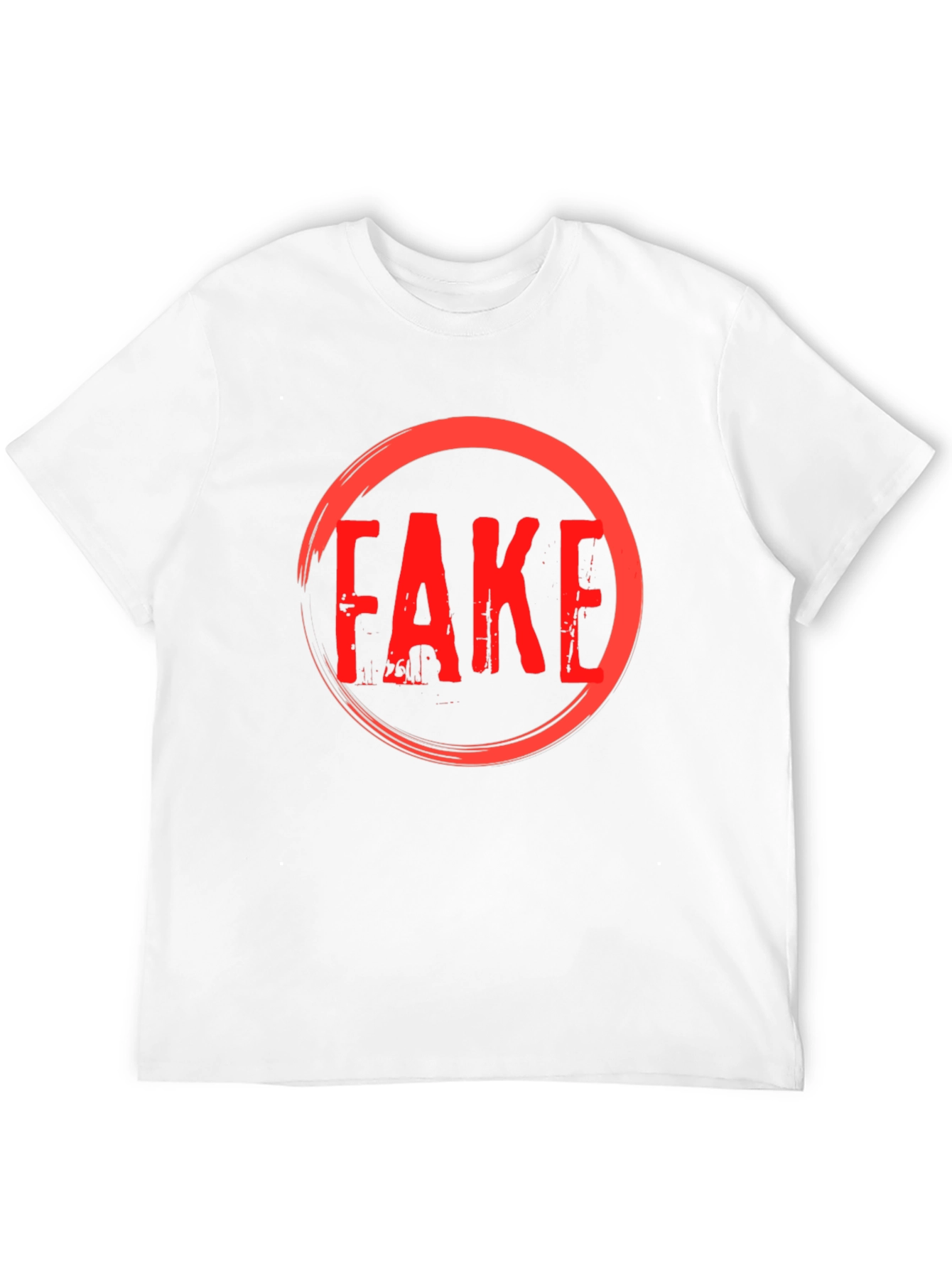 Fake Graphic T-Shirt - Anti Trend Statement Tee