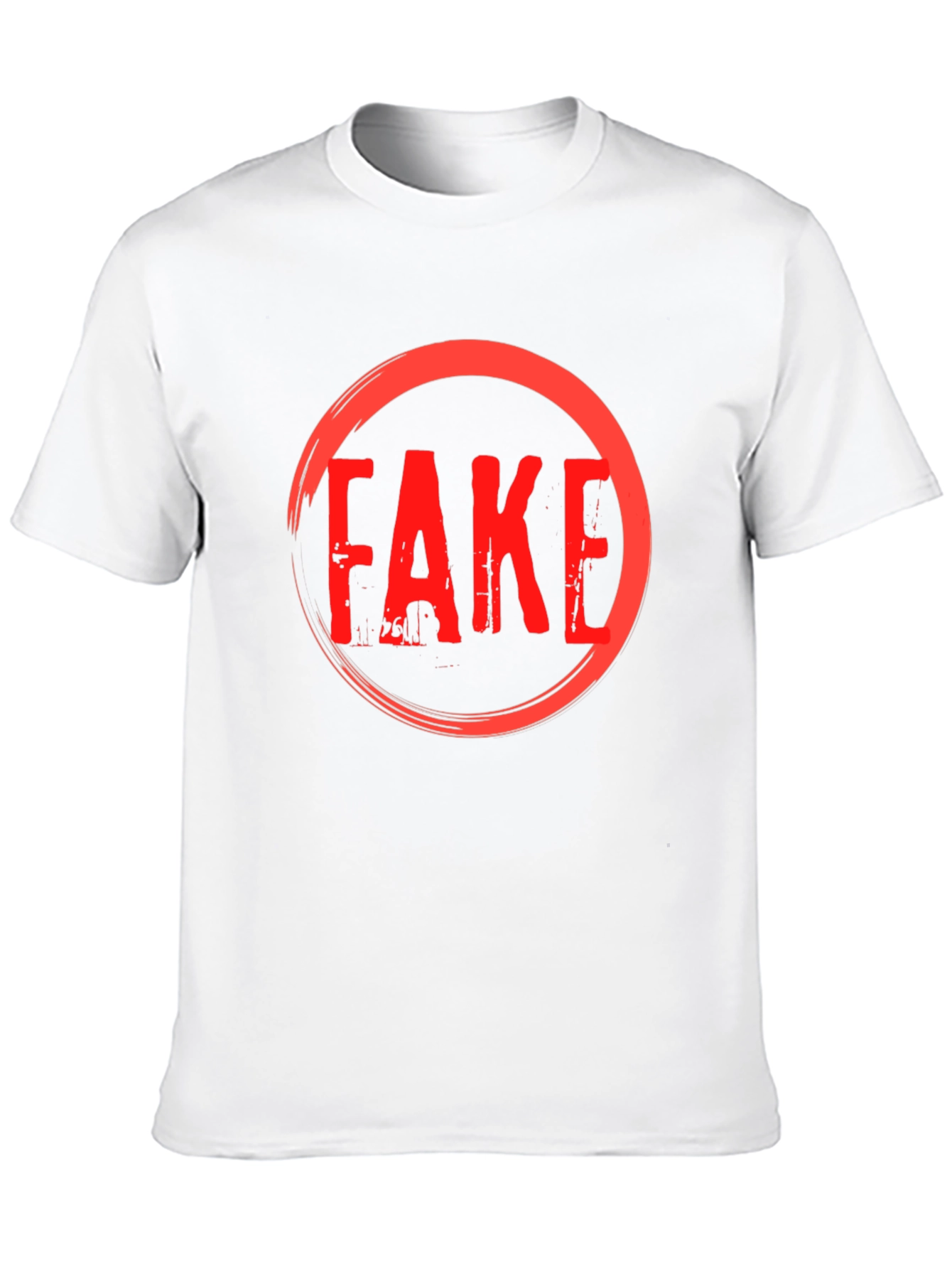 Fake Graphic T-Shirt - Anti Trend Statement Tee