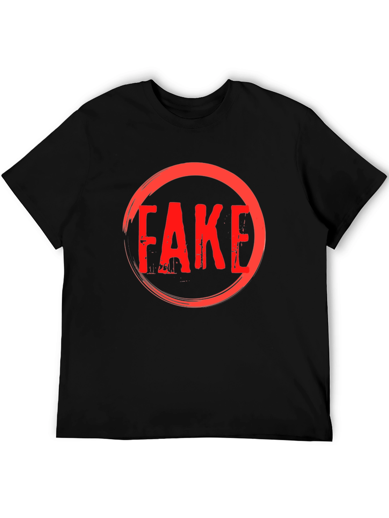 Fake Graphic T-Shirt - Anti Trend Statement Tee