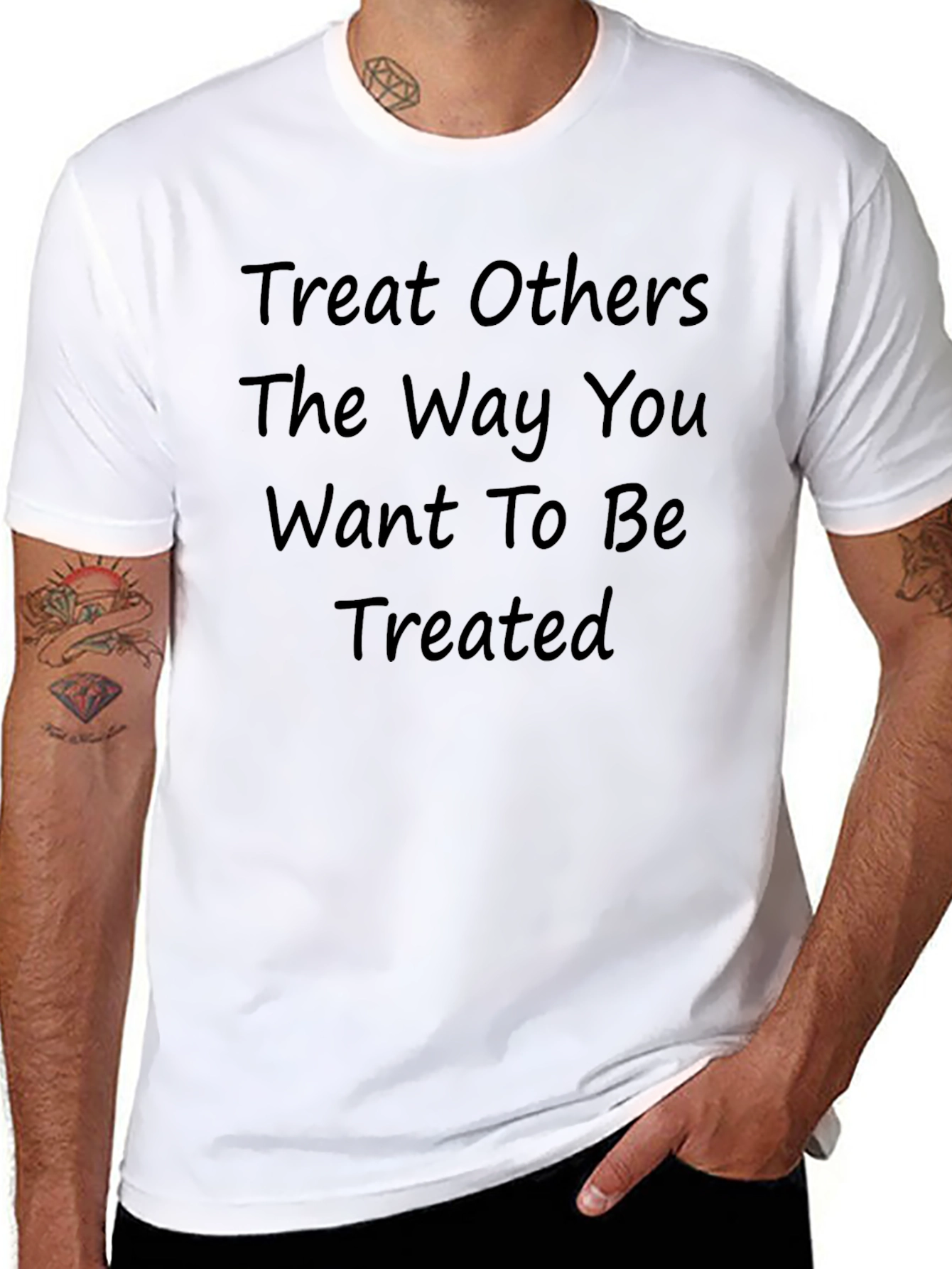 Treat Others T-Shirt - Black - Short Sleeve