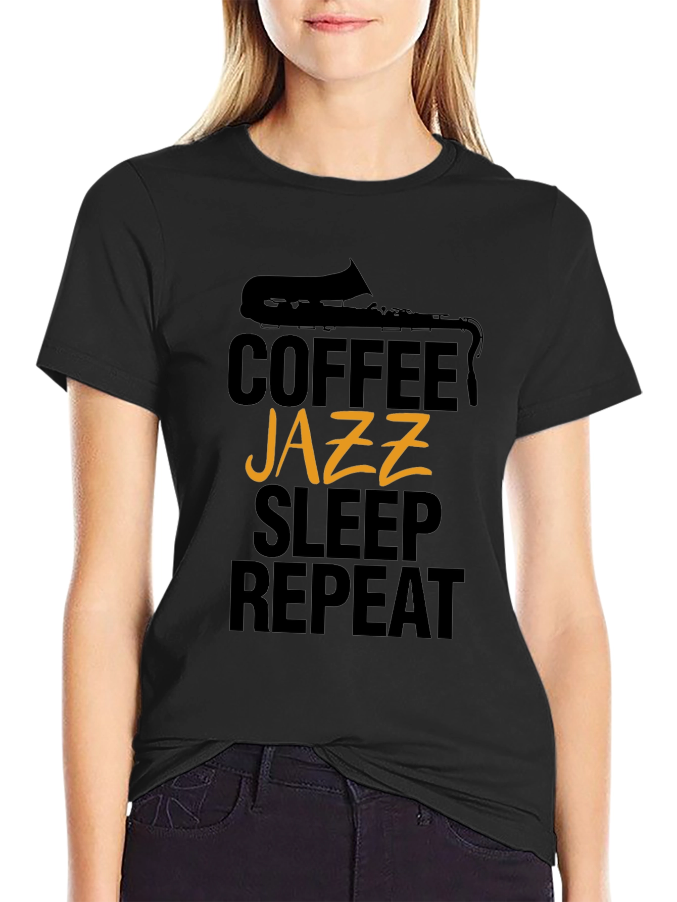 Coffee Jazz Sleep Repeat T-Shirt