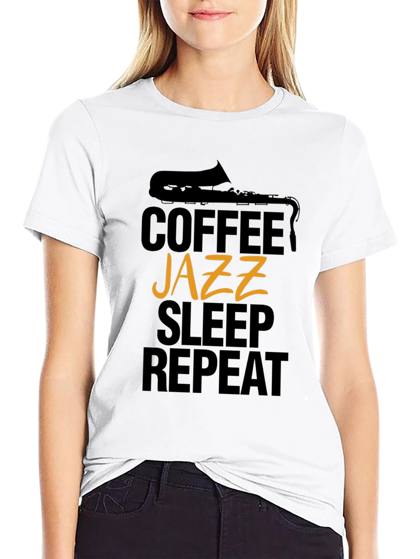 Coffee Jazz Sleep Repeat T-Shirt