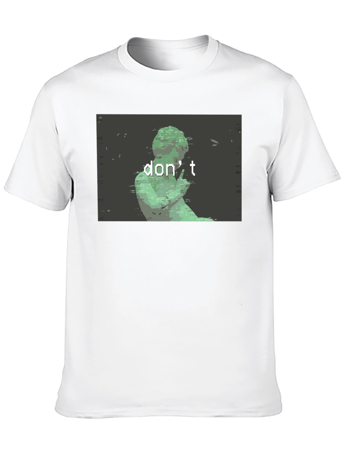 Dont Statue Graphic Tee - Black Cotton Shirt