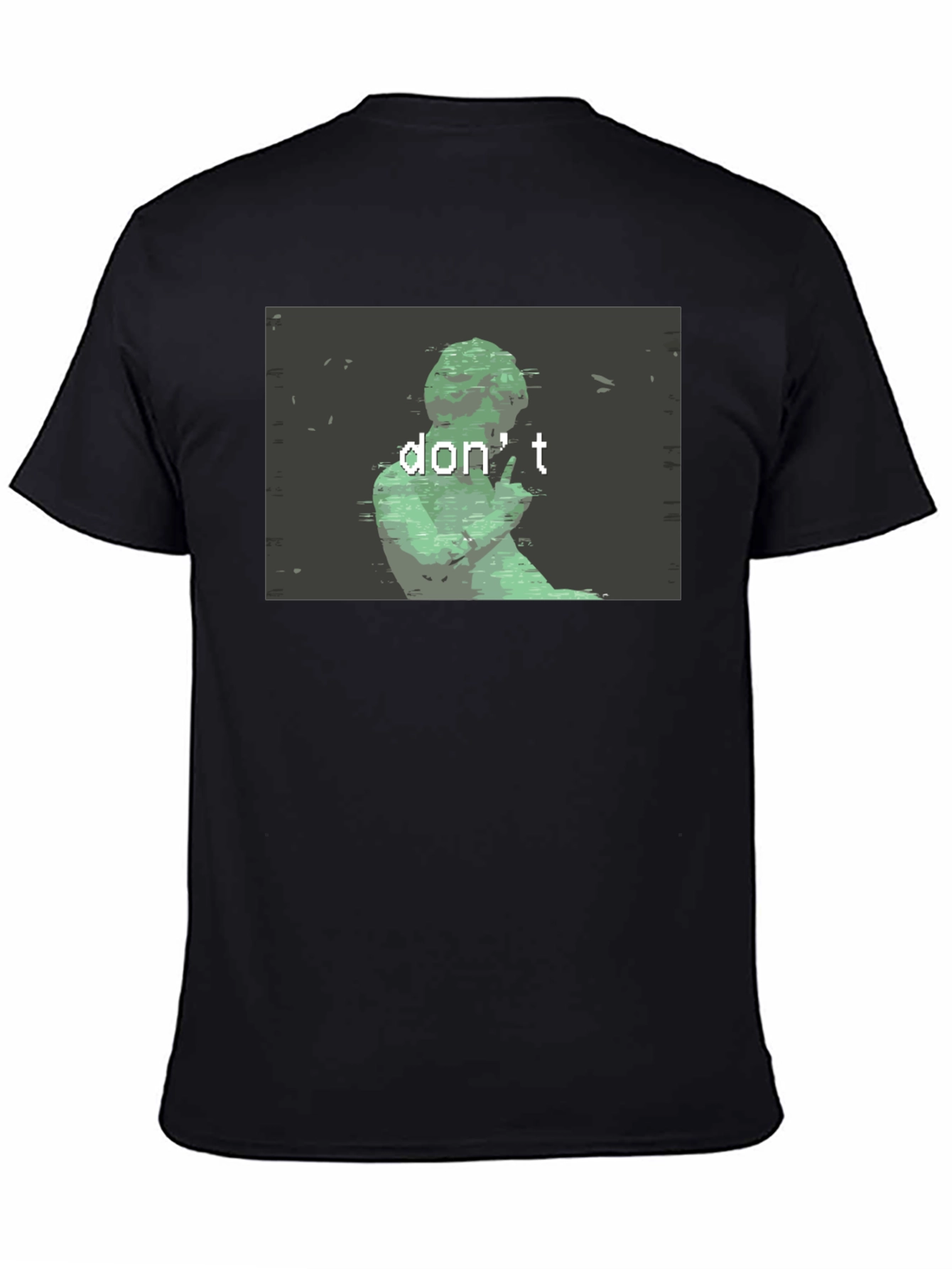 Dont Statue Graphic Tee - Black Cotton Shirt