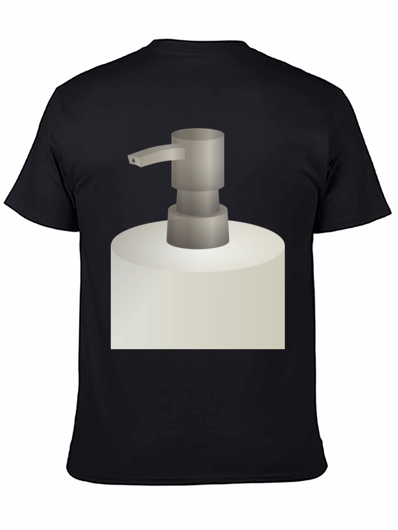 Novelty Soap Dispenser Graphic Tee - Black