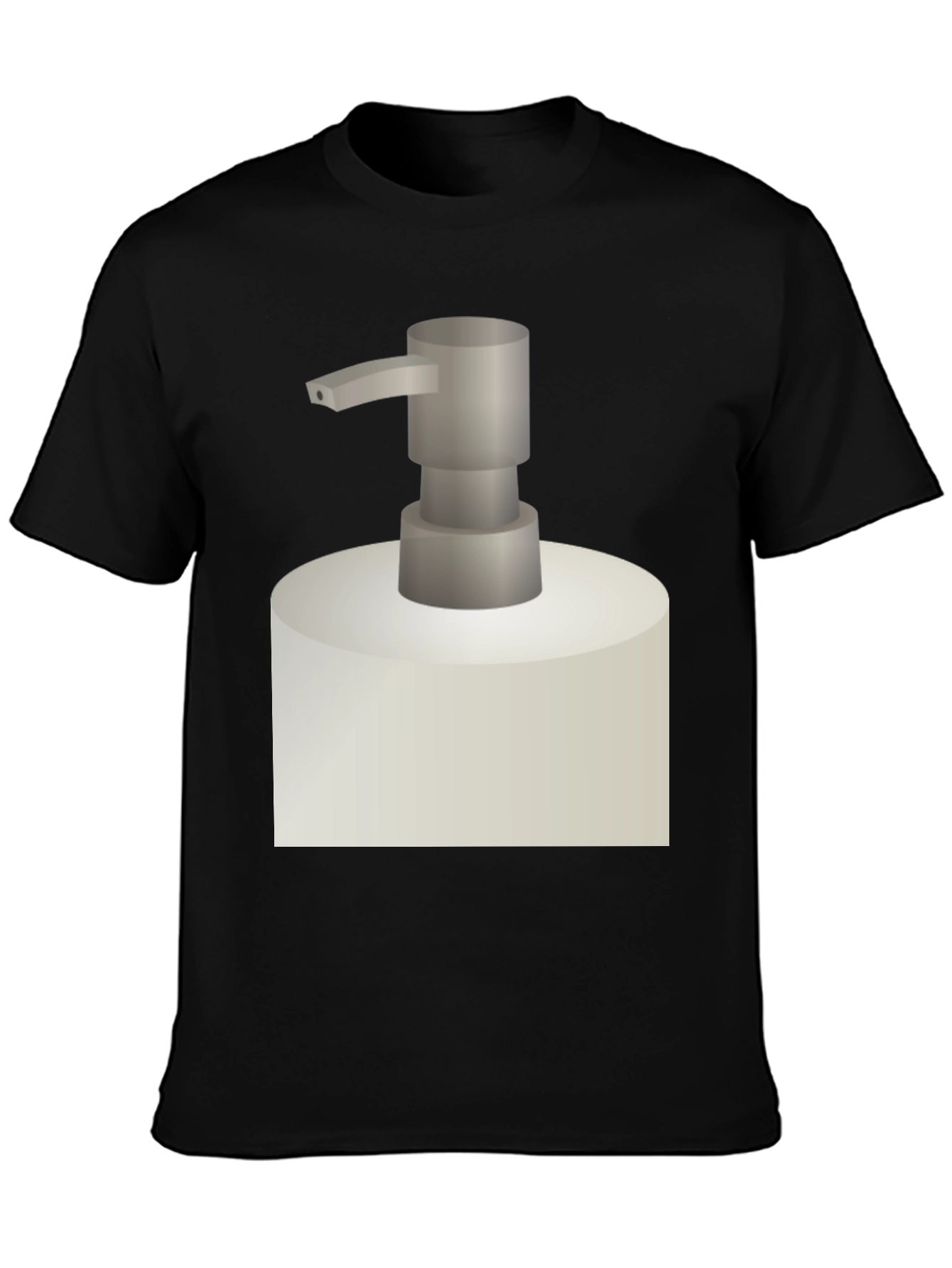 Novelty Soap Dispenser Graphic Tee - Black