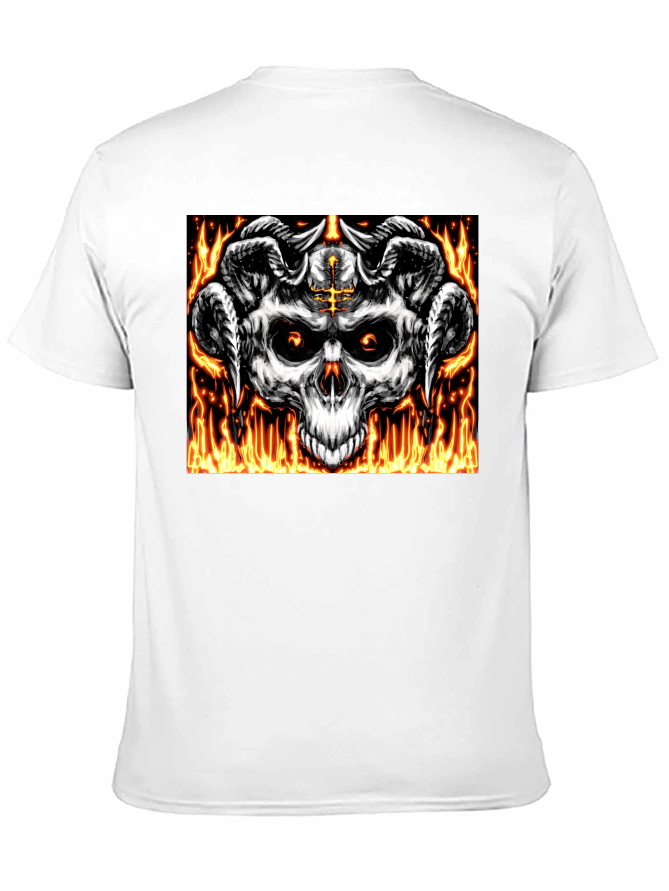 Skull & Horns Graphic Tee - Black T-Shirt