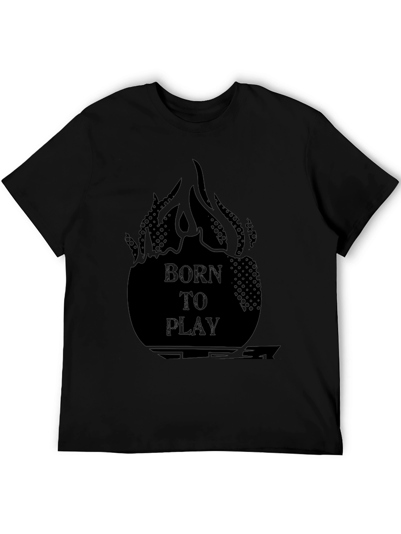 Born to Play Graphic Tee - Black