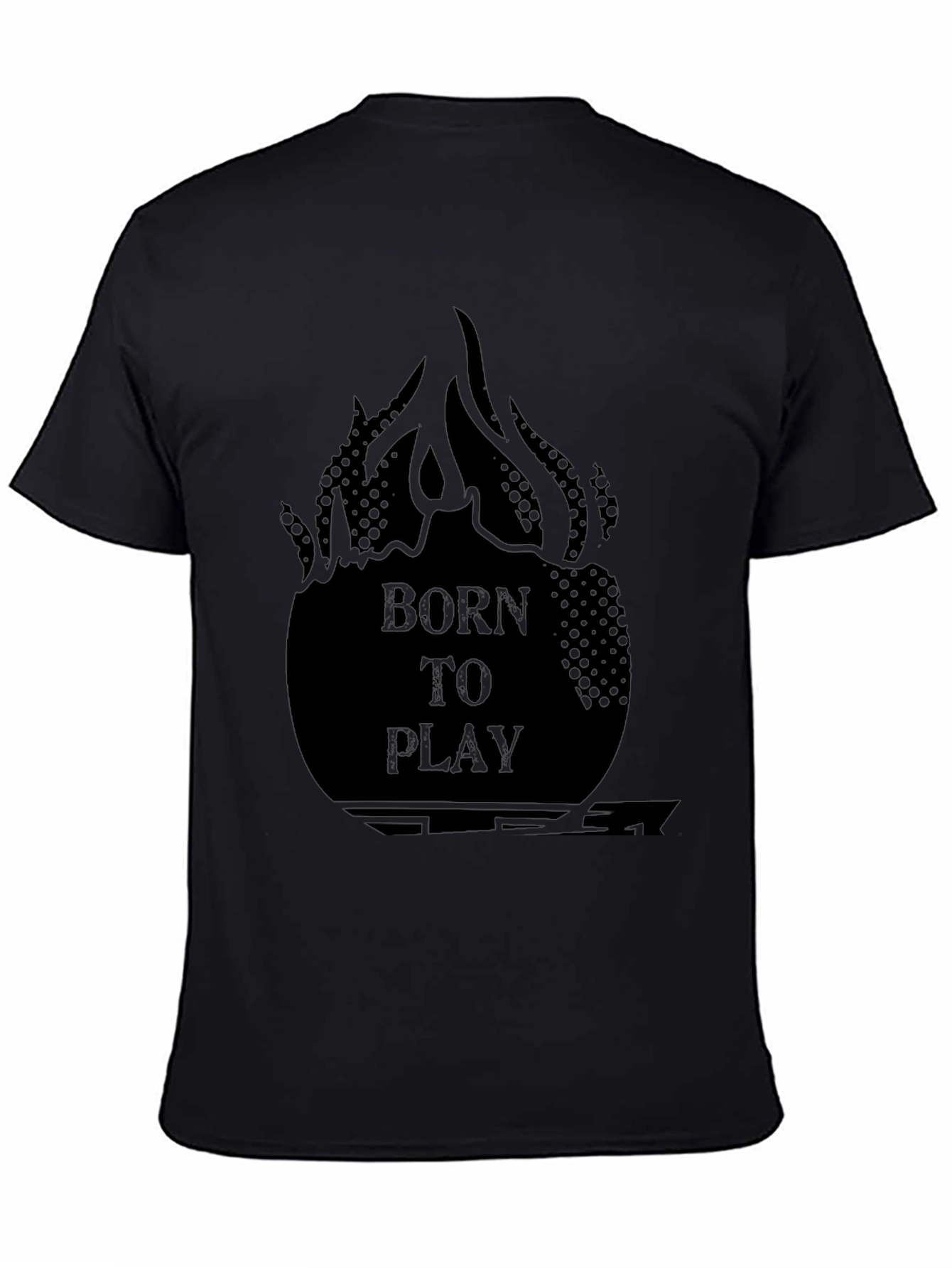 Born to Play Graphic Tee - Black
