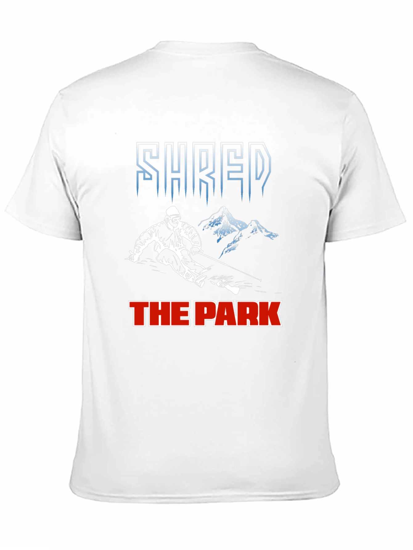 Shred The Park T-Shirt Skiing Snowboarding Tee