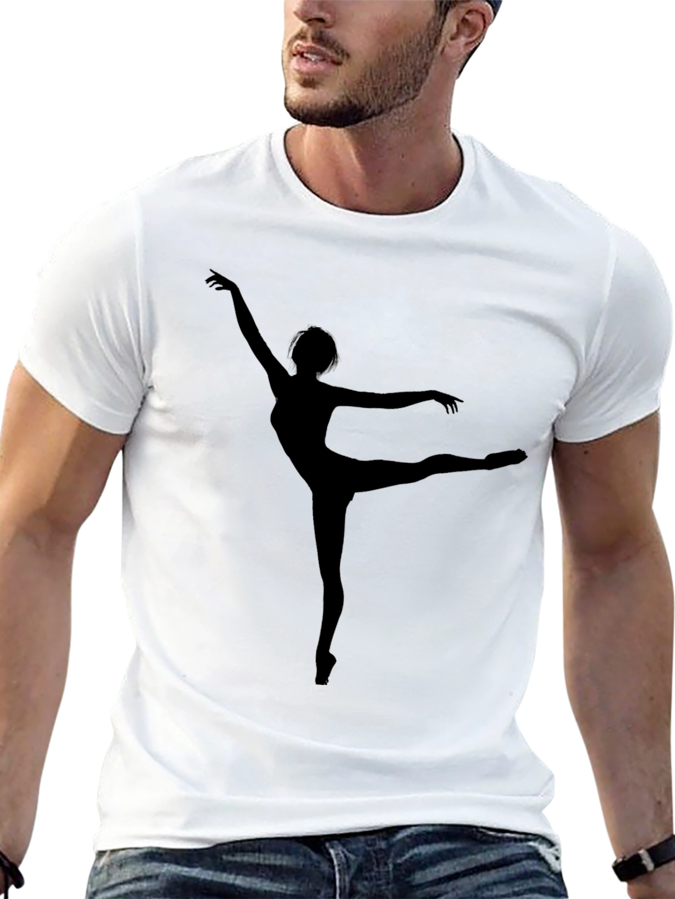 Ballerina Graphic T-Shirt - Black
